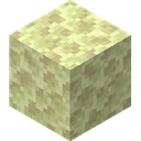 End Stone.png: Inventory sprite for End Stone in Minecraft as shown in-game linking to https://minecraft.wiki/w/End_Stone with description: End Stone