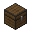 Trapped Chest.png: Inventory sprite for Trapped Chest in Minecraft as shown in-game linking to Trapped Chest with description: Trapped Chest