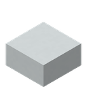 White Concrete Slab.png: Inventory sprite for White Concrete Slab in Minecraft as shown in-game with description: White Concrete Slab