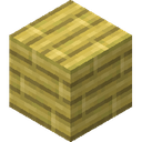 Bamboo Planks.png: Inventory sprite for Bamboo Planks in Minecraft as shown in-game linking to Bamboo Planks with description: Bamboo Planks