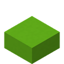 Lime Concrete Slab.png: Inventory sprite for Lime Concrete Slab in Minecraft as shown in-game with description: Lime Concrete Slab