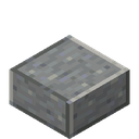 Polished Andesite Slab.png: Inventory sprite for Polished Andesite Slab in Minecraft as shown in-game linking to https://minecraft.wiki/w/Polished_Andesite_Slab with description: Polished Andesite Slab
