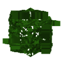 Dark Oak Leaves.png: Inventory sprite for Dark Oak Leaves in Minecraft as shown in-game linking to Dark Oak Leaves with description: Dark Oak Leaves