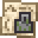 Overgrown Abbey Map.png: Inventory sprite for Overgrown Abbey Map in Minecraft as shown in-game with description: Overgrown Abbey Map