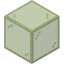 Green Stained Glass.png: Inventory sprite for Green Stained Glass in Minecraft as shown in-game linking to https://minecraft.wiki/w/Green_Stained_Glass with description: Green Stained Glass