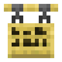 Bamboo Hanging Sign.png: Inventory sprite for Bamboo Hanging Sign in Minecraft as shown in-game linking to https://minecraft.wiki/w/Bamboo_Hanging_Sign with description: Bamboo Hanging Sign