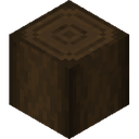 Stripped Dark Oak Log.png: Inventory sprite for Stripped Dark Oak Log in Minecraft as shown in-game linking to Stripped Dark Oak Log with description: Stripped Dark Oak Log