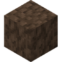 Dirt.png: Inventory sprite for Dirt in Minecraft as shown in-game linking to Dirt with description: Dirt