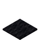 Black Carpet.png: Inventory sprite for Black Carpet in Minecraft as shown in-game linking to Black Carpet with description: Black Carpet