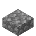 Cobblestone Slab.png: Inventory sprite for Cobblestone Slab in Minecraft as shown in-game linking to https://minecraft.wiki/w/Cobblestone_Slab with description: Cobblestone Slab