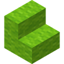 Lime Wool Stairs.png: Inventory sprite for Lime Wool Stairs in Minecraft as shown in-game linking to Lime Wool Stairs with description: Lime Wool Stairs