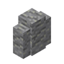 Andesite Wall.png: Inventory sprite for Andesite Wall in Minecraft as shown in-game linking to https://minecraft.wiki/w/Andesite_Wall with description: Andesite Wall