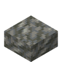 Tuff Slab.png: Inventory sprite for Tuff Slab in Minecraft as shown in-game linking to https://minecraft.wiki/w/Tuff_Slab with description: Tuff Slab