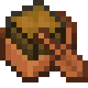 Acacia Boat with Chest.png: Inventory sprite for Acacia Boat with Chest in Minecraft as shown in-game linking to https://minecraft.wiki/w/Acacia_Boat_with_Chest with description: Acacia Boat with Chest