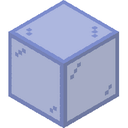 Blue Stained Glass.png: Inventory sprite for Blue Stained Glass in Minecraft as shown in-game linking to https://minecraft.wiki/w/Blue_Stained_Glass with description: Blue Stained Glass