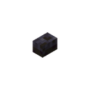 Polished Blackstone Button.png: Inventory sprite for Polished Blackstone Button in Minecraft as shown in-game linking to https://minecraft.wiki/w/Polished_Blackstone_Button with description: Polished Blackstone Button