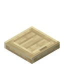 Birch Trapdoor.png: Inventory sprite for Birch Trapdoor in Minecraft as shown in-game linking to Birch Trapdoor with description: Birch Trapdoor