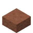 Red Sandstone Slab.png: Inventory sprite for Red Sandstone Slab in Minecraft as shown in-game linking to https://minecraft.wiki/w/Red_Sandstone_Slab with description: Red Sandstone Slab