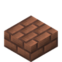 Brick Slab.png: Inventory sprite for Brick Slab in Minecraft as shown in-game linking to https://minecraft.wiki/w/Brick_Slab with description: Brick Slab