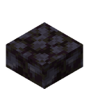 Blackstone Slab.png: Inventory sprite for Blackstone Slab in Minecraft as shown in-game linking to https://minecraft.wiki/w/Blackstone_Slab with description: Blackstone Slab