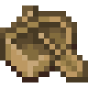 Oak Boat.png: Inventory sprite for Oak Boat in Minecraft as shown in-game linking to https://minecraft.wiki/w/Oak_Boat with description: Oak Boat