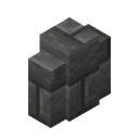 Deepslate Brick Wall.png: Inventory sprite for Deepslate Brick Wall in Minecraft as shown in-game linking to https://minecraft.wiki/w/Deepslate_Brick_Wall with description: Deepslate Brick Wall