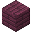 Crimson Planks.png: Inventory sprite for Crimson Planks in Minecraft as shown in-game linking to Crimson Planks with description: Crimson Planks