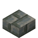 Tuff Brick Slab.png: Inventory sprite for Tuff Brick Slab in Minecraft as shown in-game linking to https://minecraft.wiki/w/Tuff_Brick_Slab with description: Tuff Brick Slab