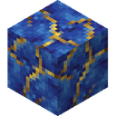 Block of Lapis Lazuli.png: Inventory sprite for Block of Lapis Lazuli in Minecraft as shown in-game linking to https://minecraft.wiki/w/Block_of_Lapis_Lazuli with description: Block of Lapis Lazuli