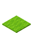 Lime Carpet.png: Inventory sprite for Lime Carpet in Minecraft as shown in-game linking to Lime Carpet with description: Lime Carpet