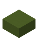 Green Concrete Slab.png: Inventory sprite for Green Concrete Slab in Minecraft as shown in-game with description: Green Concrete Slab