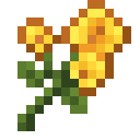 Sunflower.png: Inventory sprite for Sunflower in Minecraft as shown in-game linking to https://minecraft.wiki/w/Sunflower with description: Sunflower
