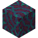 Warped Hyphae.png: Inventory sprite for Warped Hyphae in Minecraft as shown in-game linking to Warped Hyphae with description: Warped Hyphae