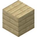 Birch Planks.png: Inventory sprite for Birch Planks in Minecraft as shown in-game linking to Birch Planks with description: Birch Planks