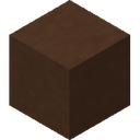 Brown Terracotta.png: Inventory sprite for Brown Terracotta in Minecraft as shown in-game linking to https://minecraft.wiki/w/Brown_Terracotta with description: Brown Terracotta