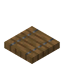 Spruce Trapdoor.png: Inventory sprite for Spruce Trapdoor in Minecraft as shown in-game linking to Spruce Trapdoor with description: Spruce Trapdoor