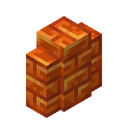 Resin Brick Wall.png: Inventory sprite for Resin Brick Wall in Minecraft as shown in-game linking to https://minecraft.wiki/w/Resin_Brick_Wall with description: Resin Brick Wall