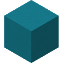 Cyan Concrete.png: Inventory sprite for Cyan Concrete in Minecraft as shown in-game linking to Cyan Concrete with description: Cyan Concrete