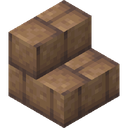 Mud Brick Stairs.png: Inventory sprite for Mud Brick Stairs in Minecraft as shown in-game linking to Mud Brick Stairs with description: Mud Brick Stairs