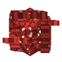 Red Poplar Leaves.png: Inventory sprite for Red Poplar Leaves in Minecraft as shown in-game linking to https://minecraft.wiki/w/Red_Poplar_Leaves with description: Red Poplar Leaves