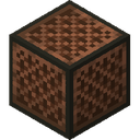 Note Block.png: Inventory sprite for Note Block in Minecraft as shown in-game linking to Note Block with description: Note Block