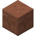 Chiseled Red Sandstone.png: Inventory sprite for Chiseled Red Sandstone in Minecraft as shown in-game linking to https://minecraft.wiki/w/Chiseled_Red_Sandstone with description: Chiseled Red Sandstone