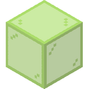 Lime Stained Glass.png: Inventory sprite for Lime Stained Glass in Minecraft as shown in-game linking to https://minecraft.wiki/w/Lime_Stained_Glass with description: Lime Stained Glass