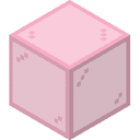 Pink Stained Glass.png: Inventory sprite for Pink Stained Glass in Minecraft as shown in-game linking to https://minecraft.wiki/w/Pink_Stained_Glass with description: Pink Stained Glass
