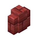 Cinnabar Brick Wall.png: Inventory sprite for Cinnabar Brick Wall in Minecraft as shown in-game linking to Cinnabar Brick Wall with description: Cinnabar Brick Wall