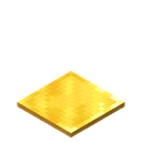Light Weighted Pressure Plate.png: Inventory sprite for Light Weighted Pressure Plate in Minecraft as shown in-game linking to https://minecraft.wiki/w/Light_Weighted_Pressure_Plate with description: Light Weighted Pressure Plate