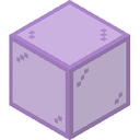 Purple Stained Glass.png: Inventory sprite for Purple Stained Glass in Minecraft as shown in-game linking to https://minecraft.wiki/w/Purple_Stained_Glass with description: Purple Stained Glass