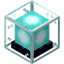 Beacon.png: Inventory sprite for Beacon in Minecraft as shown in-game linking to https://minecraft.wiki/w/Beacon with description: Beacon