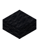 Black Wool Slab.png: Inventory sprite for Black Wool Slab in Minecraft as shown in-game linking to Black Wool Slab with description: Black Wool Slab