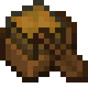 Dark Oak Boat with Chest.png: Inventory sprite for Dark Oak Boat with Chest in Minecraft as shown in-game linking to https://minecraft.wiki/w/Dark_Oak_Boat_with_Chest with description: Dark Oak Boat with Chest